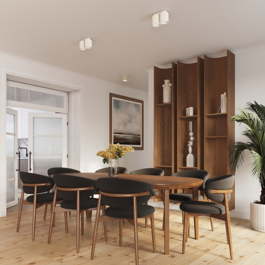 Bodové svítidlo AURA 1xGU10/10W/230V 10 cm krémová