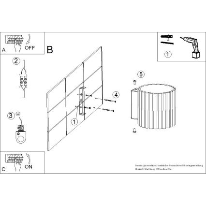 Nástěnné svítidlo AURA 1xG9/10W/230V krémová