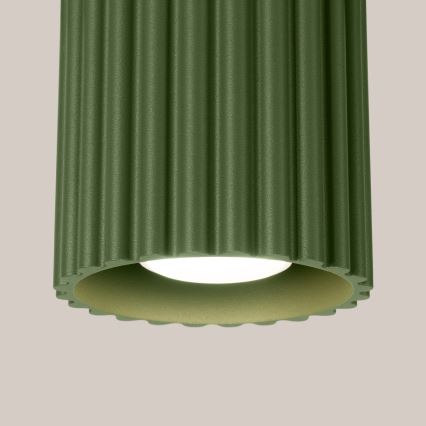 Bodové svítidlo AURA 1xGU10/10W/230V pr. 10 cm zelená