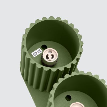 Bodové svítidlo AURA 2xGU10/10W/230V zelená