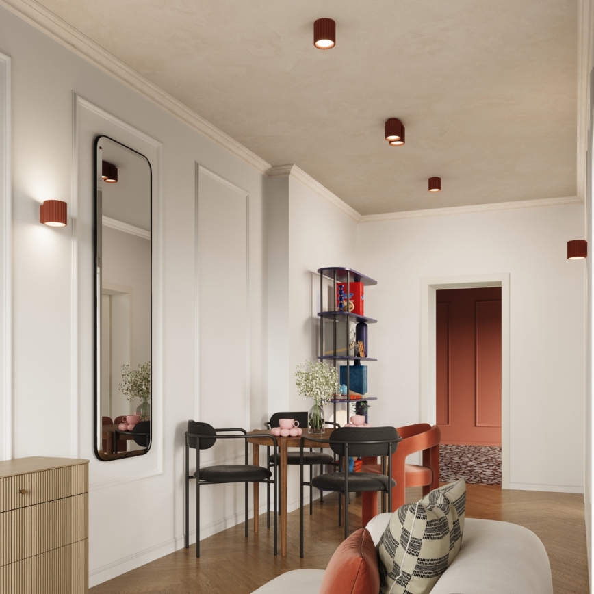 Bodové svítidlo AURA 1xGU10/10W/230V 10 cm oranžová