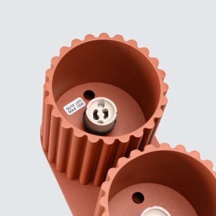 Bodové svítidlo AURA 2xGU10/10W/230V oranžová