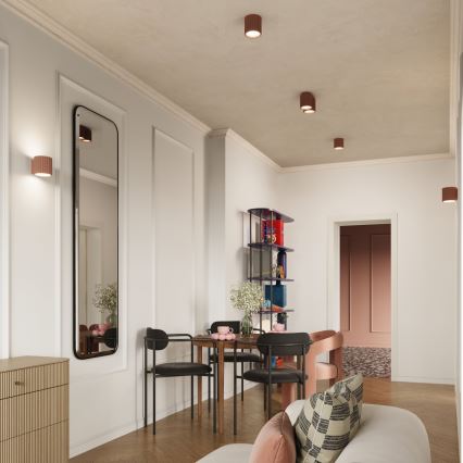 Bodové svítidlo AURA 1xGU10/10W/230V 10 cm hnědá