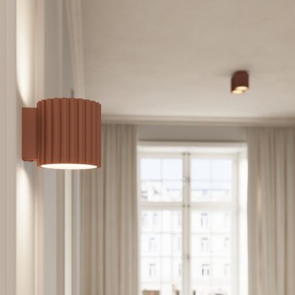 Bodové svítidlo AURA 2xGU10/10W/230V hnědá