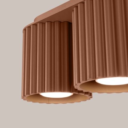 Bodové svítidlo AURA 2xGU10/10W/230V hnědá