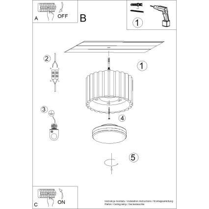 Bodové svítidlo AURA 1xGX53/10W/230V 6 cm hnědá