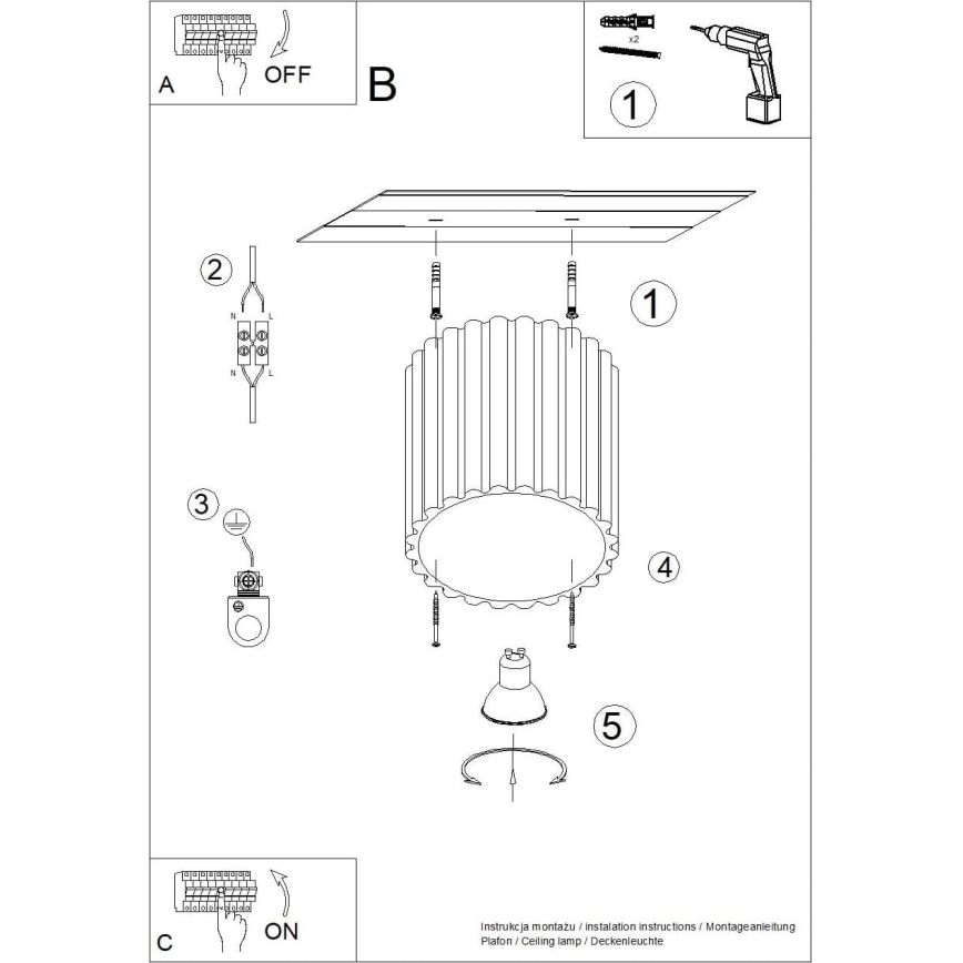 Bodové svítidlo AURA 1xGU10/10W/230V 10 cm modrá