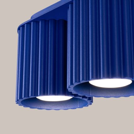 Bodové svítidlo AURA 2xGU10/10W/230V modrá