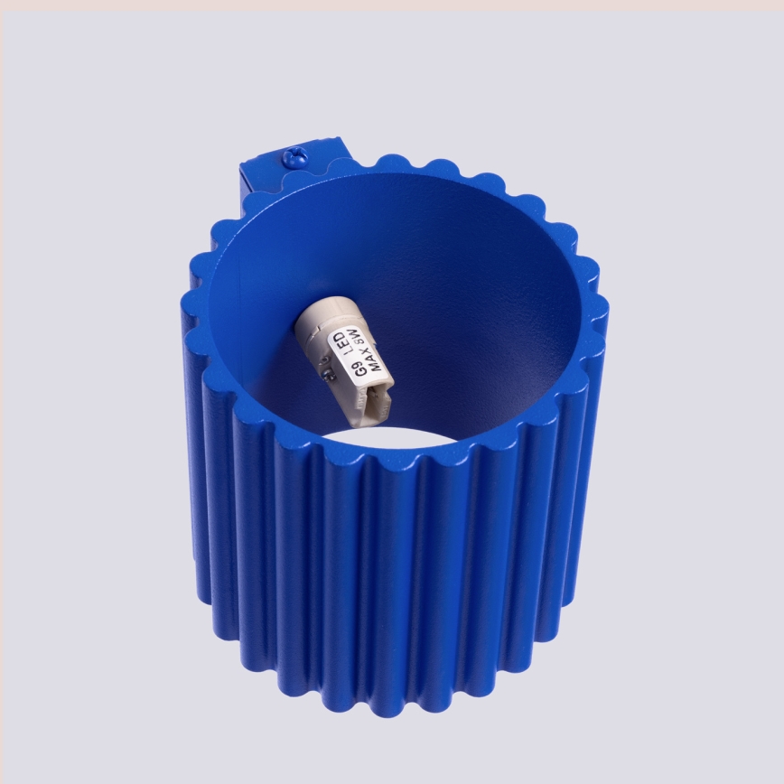 Nástěnné svítidlo AURA 1xG9/10W/230V modrá