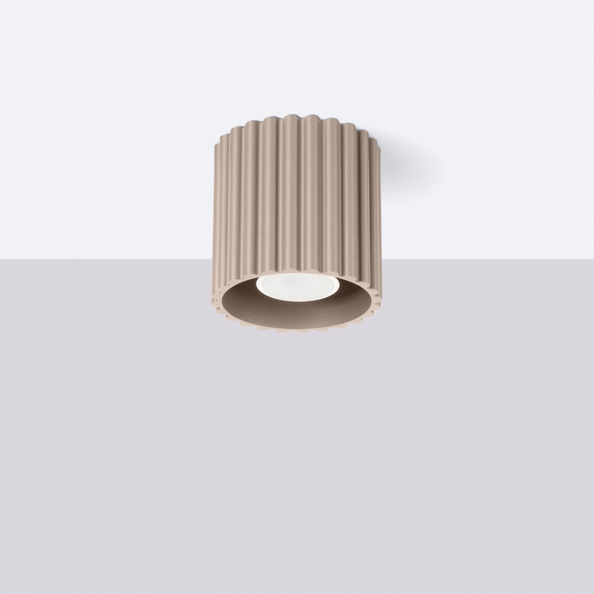 Bodové svítidlo AURA 1xGU10/10W/230V 10 cm taupe