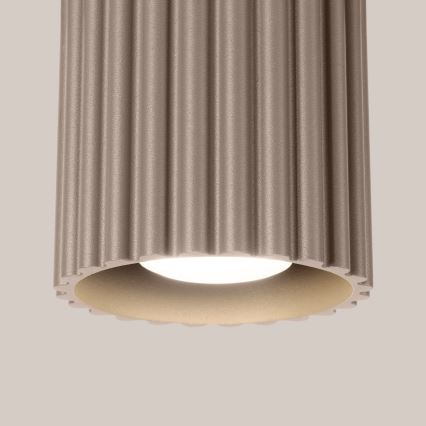 Bodové svítidlo AURA 1xGU10/10W/230V 10 cm taupe