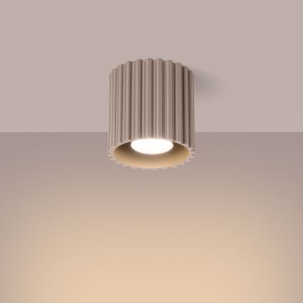 Bodové svítidlo AURA 1xGU10/10W/230V pr. 10 cm taupe