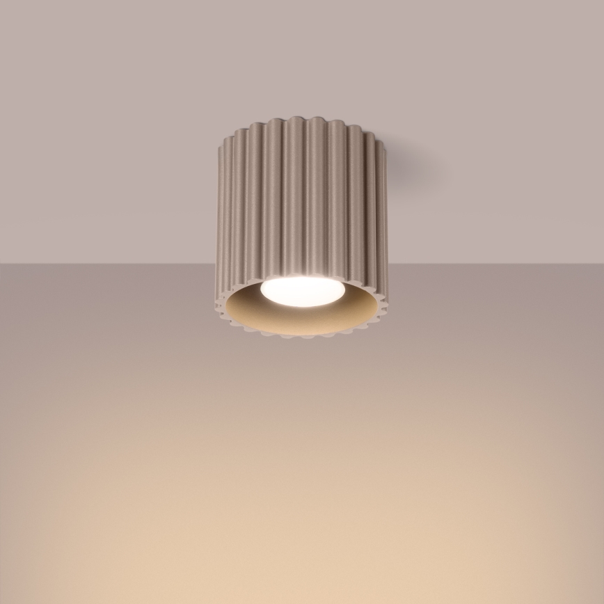 Bodové svítidlo AURA 1xGU10/10W/230V pr. 10 cm taupe