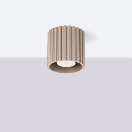 Bodové svítidlo AURA 1xGU10/10W/230V pr. 10 cm taupe