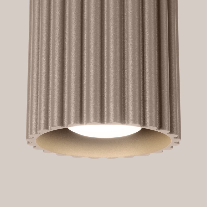 Bodové svítidlo AURA 1xGU10/10W/230V pr. 10 cm taupe