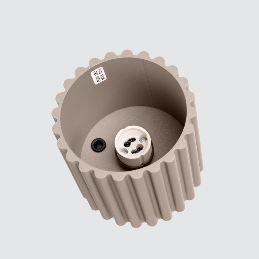 Bodové svítidlo AURA 1xGU10/10W/230V pr. 10 cm taupe