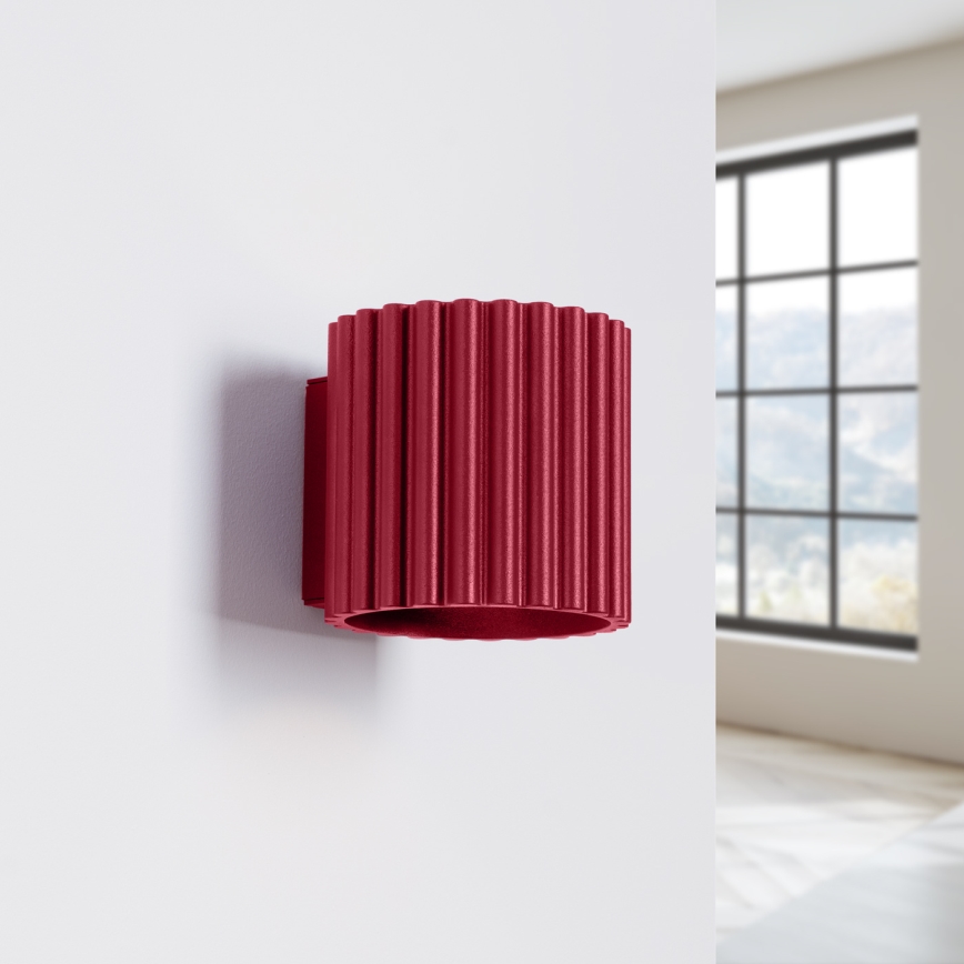 Nástěnné svítidlo AURA 1xG9/10W/230V červená