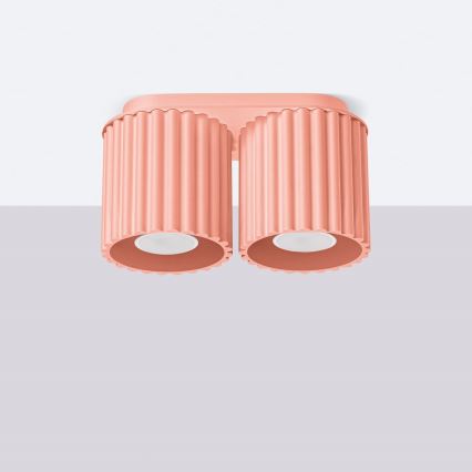 Bodové svítidlo AURA 2xGU10/10W/230V růžová