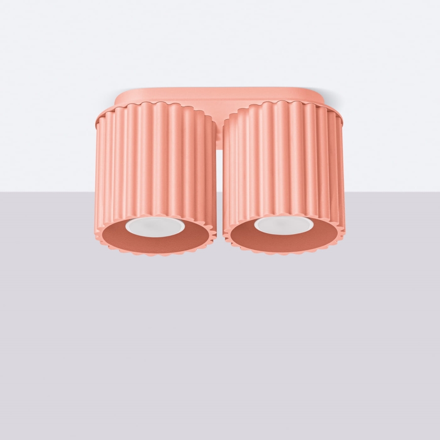 Bodové svítidlo AURA 2xGU10/10W/230V růžová