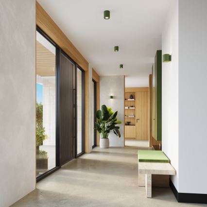 Nástěnné bodové svítidlo ORBIS 1xG9/8W/230V beton/zelená