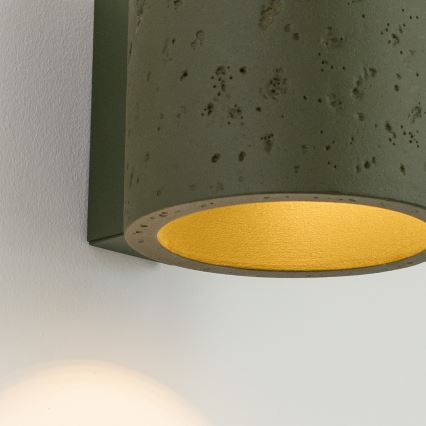 Nástěnné bodové svítidlo ORBIS 1xG9/8W/230V beton/zelená