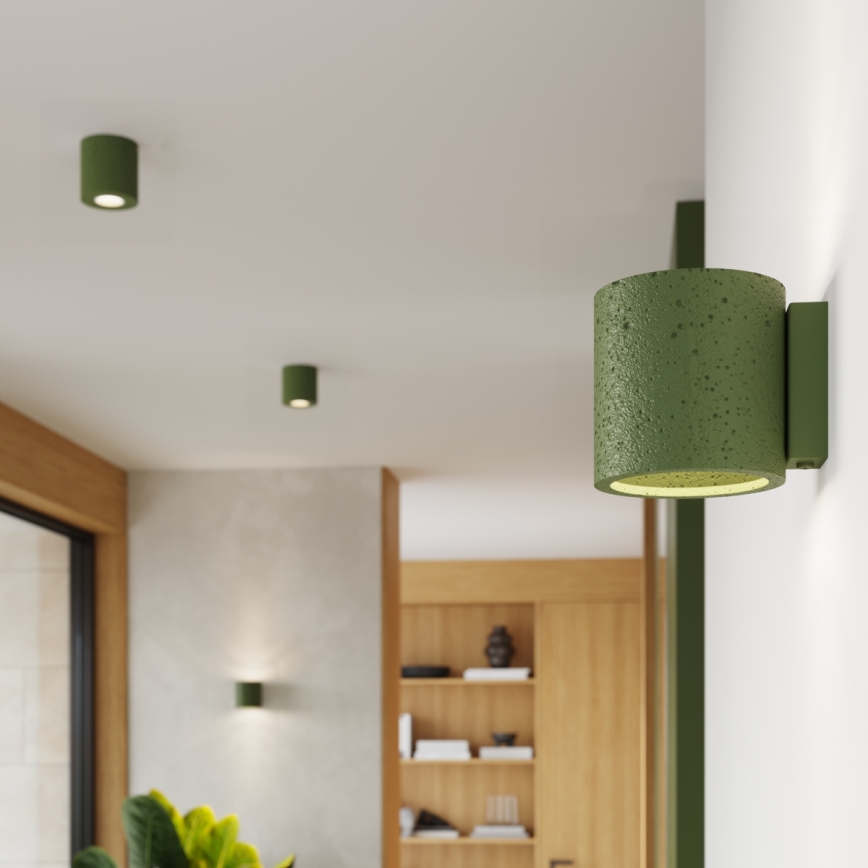 Bodové svítidlo ORBIS 1xGU10/10W/230V beton/zelená