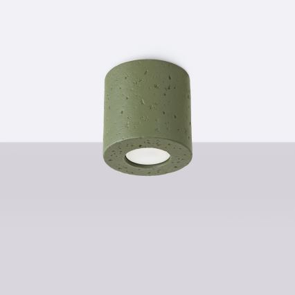 Bodové svítidlo ORBIS 1xGU10/10W/230V beton/zelená