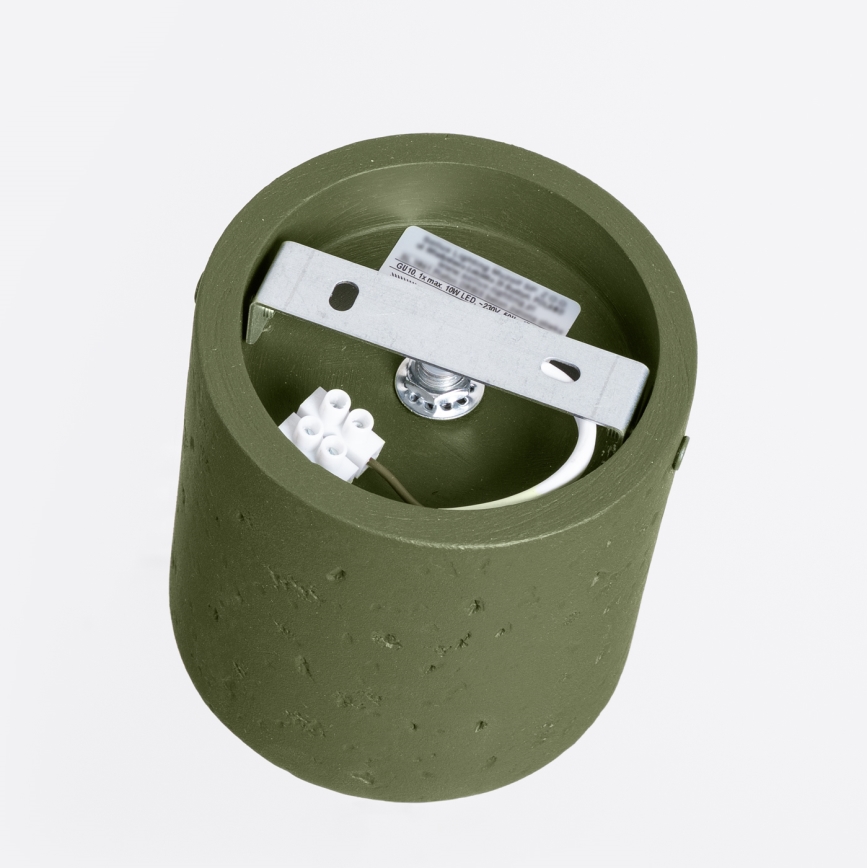 Bodové svítidlo ORBIS 1xGU10/10W/230V beton/zelená