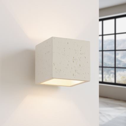 Nástěnné bodové svítidlo QUAD 1xG9/8W/230V beton/krémová