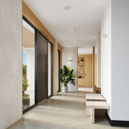 Nástěnné bodové svítidlo QUAD 1xG9/8W/230V beton/krémová