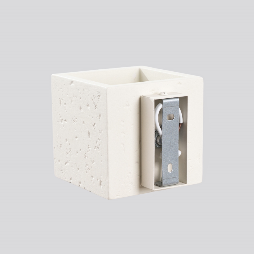 Nástěnné bodové svítidlo QUAD 1xG9/8W/230V beton/krémová