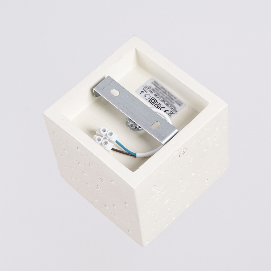 Bodové svítidlo QUAD 1xGU10/10W/230V beton/krémová