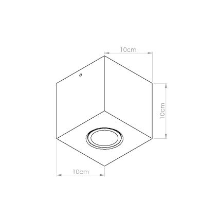 Bodové svítidlo QUAD 1xGU10/10W/230V beton/krémová