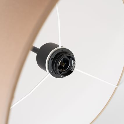 Lustr na lanku NEVIA 1xE27/15W/230V pr. 40 cm taupe