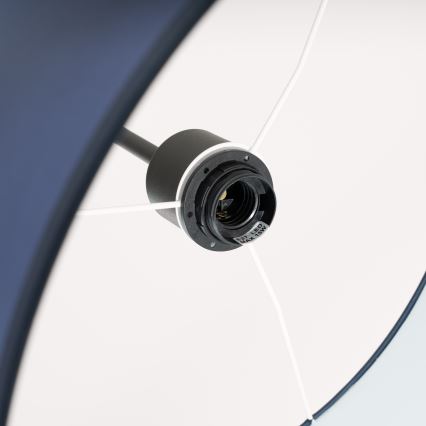 Lustr na lanku NEVIA 1xE27/15W/230V pr. 40 cm modrá