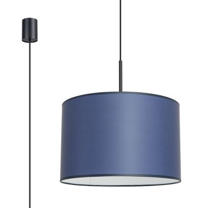Lustr na lanku NEVIA 1xE27/15W/230V pr. 40 cm modrá