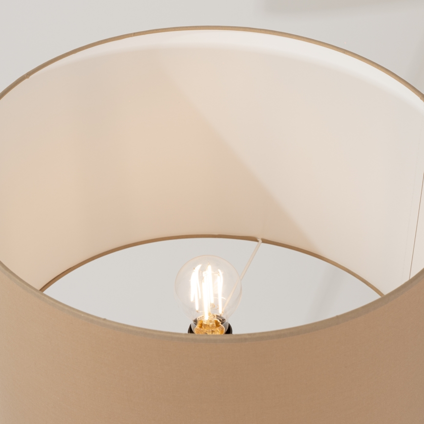 Stojací lampa NEVIA 1xE27/15W/230V taupe