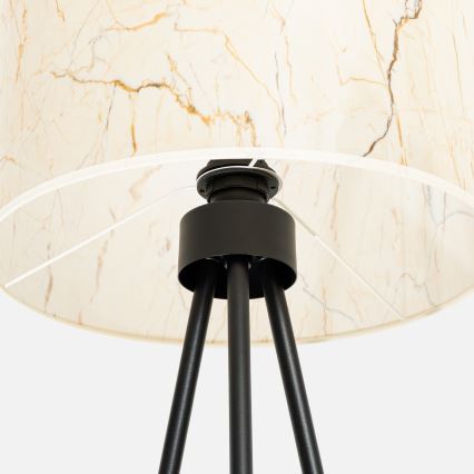 Stojací lampa NEVIA 1xE27/15W/230V béžová/dekor mramoru