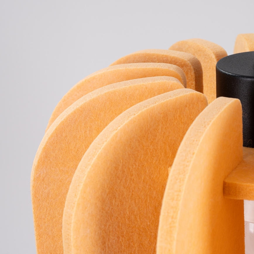 Lustr na lanku MULA 1xE27/15W/230V pr. 27 cm žlutá