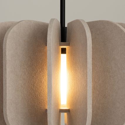 Lustr na lanku MULA 1xE27/15W/230V pr. 45 cm krémová