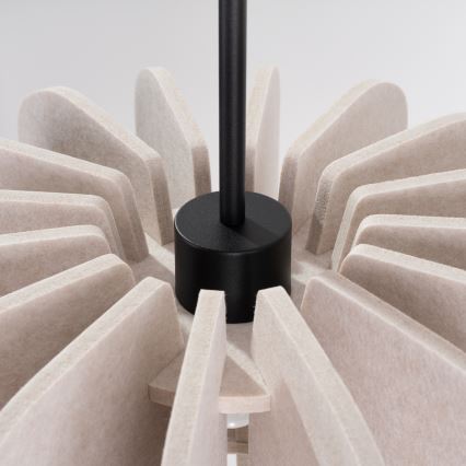 Lustr na lanku MULA 1xE27/15W/230V pr. 45 cm krémová