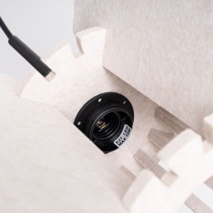 Lustr na lanku MULA 1xE27/15W/230V pr. 45 cm krémová