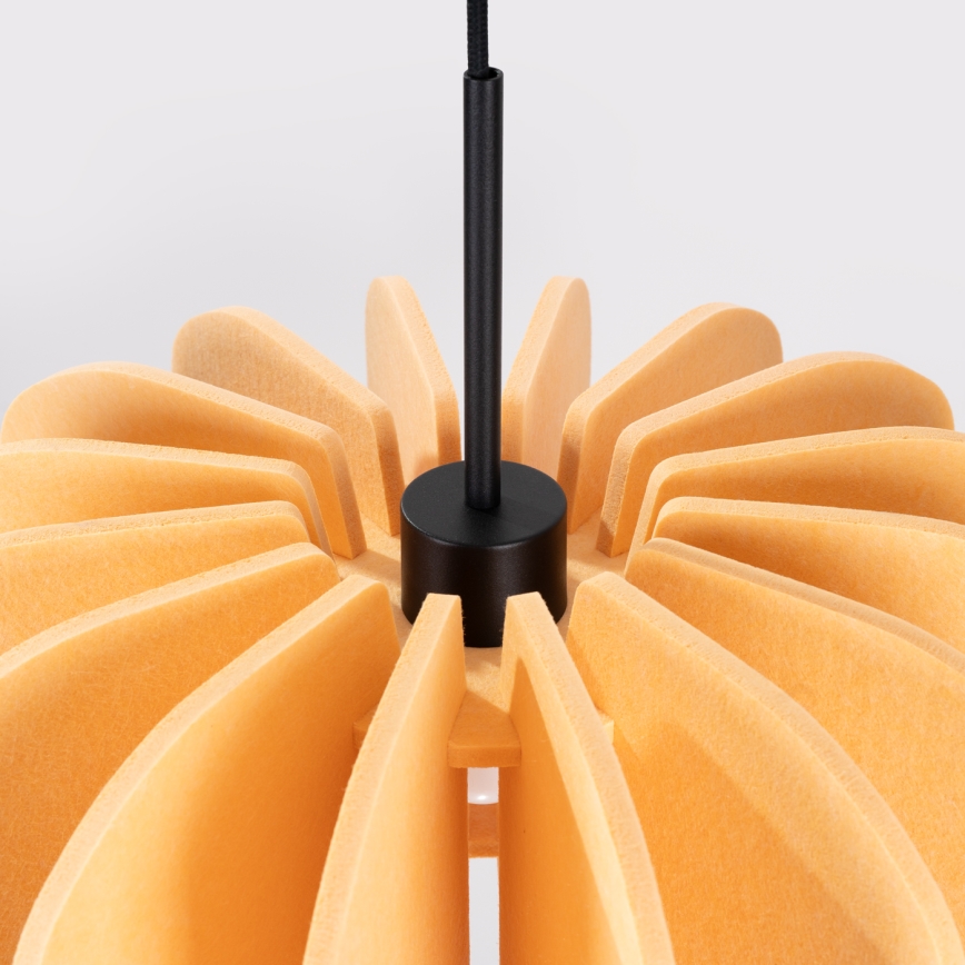 Lustr na lanku MULA 1xE27/15W/230V pr. 45 cm žlutá