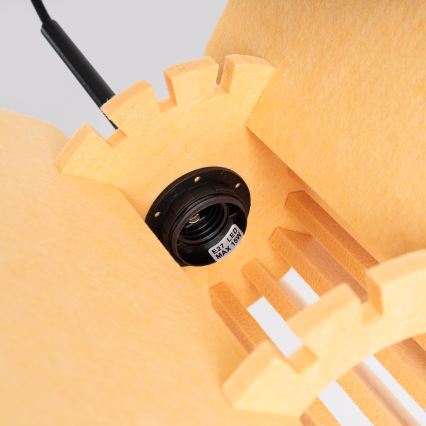 Lustr na lanku MULA 1xE27/15W/230V pr. 45 cm žlutá