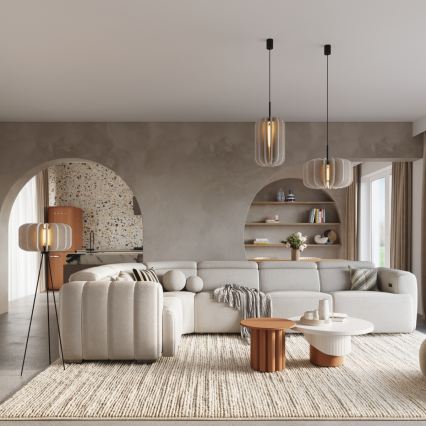 Stojací lampa MULA 1xE27/15W/230V krémová