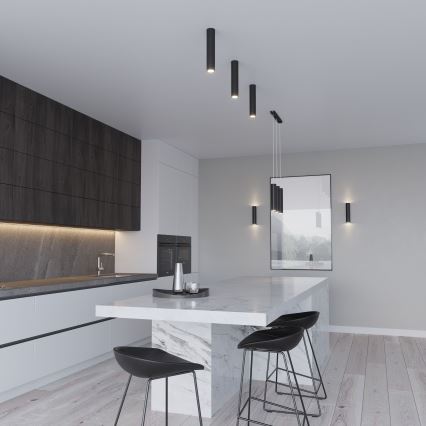 Lustr na lanku LAGOS 2xGU10/10W/230V černá