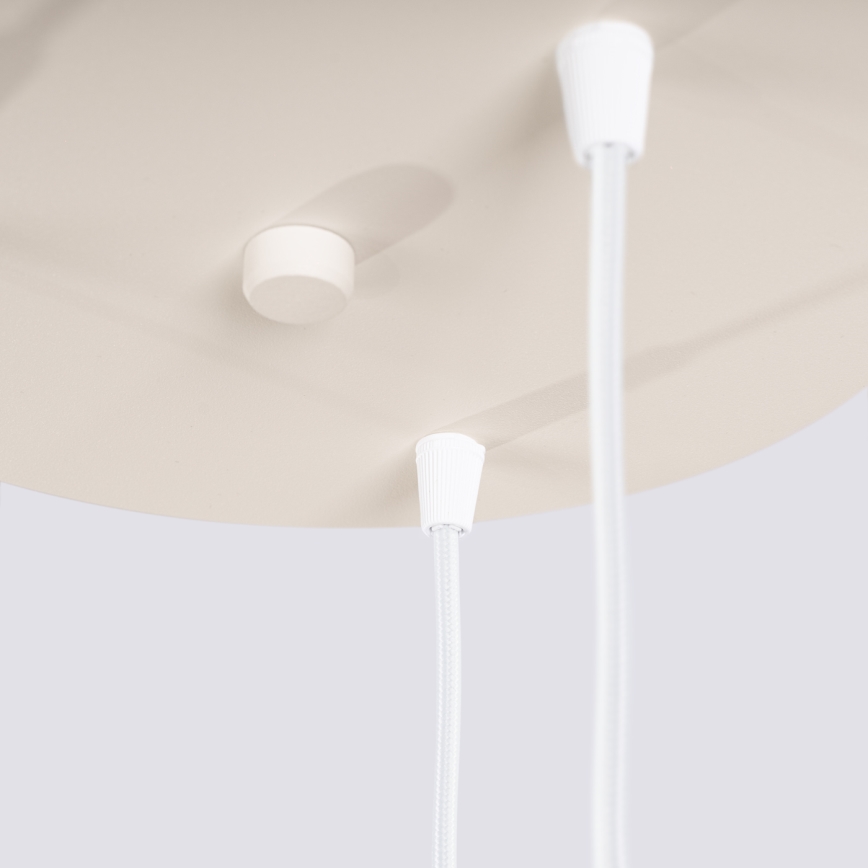 Lustr na lanku ESTRIA 3xE14/10W/230V pr. 30 cm krémová