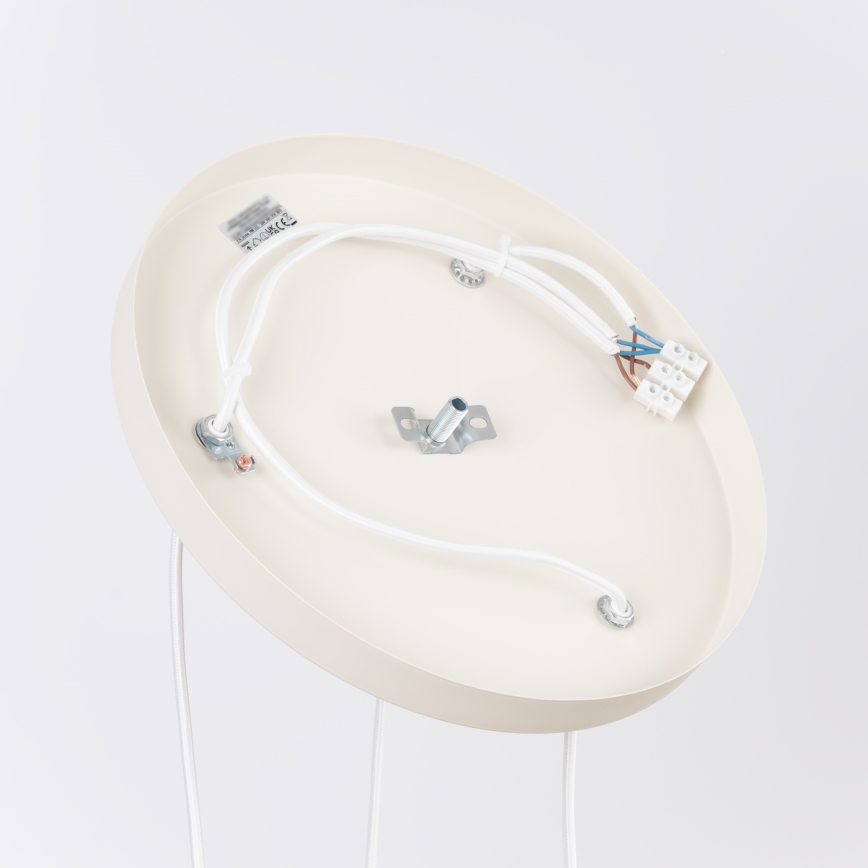 Lustr na lanku ESTRIA 3xE14/10W/230V pr. 30 cm krémová