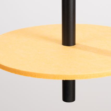 Lustr na lanku FELTRO 1xG9/8W/230V černá/žlutá