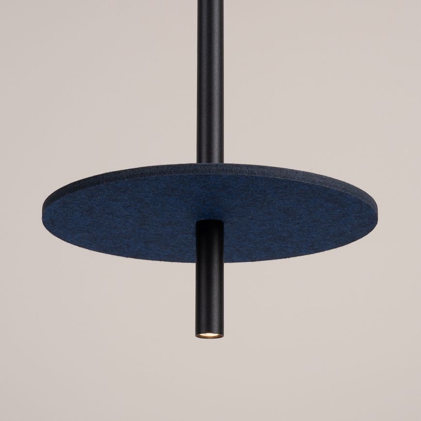 Lustr na lanku FELTRO 1xG9/8W/230V černá/modrá